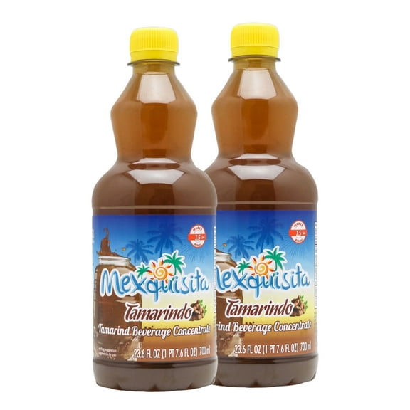 Mexquisita Tamarind Concentrate, Liquid Beverage Mix for Agua Fresca and Smoothies, 23.6 oz Bottles, 2 pack