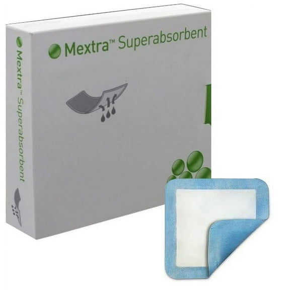 Mextra Superabsorbent Dressing, 5" X 5" Part No. 610000 (10/box)