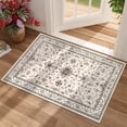 thumbnail image 1 of MeyJey 2'x3' Area Rug for Living Room, Non-Slip Washable Vintage Floor Carpet for Door Entryway Kitchen Hallway, Beige, 1 of 10