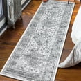 thumbnail image 1 of MeyJey 2'x6' Boho Runner Rug for Hallways, Non Slip Machine Washable Rugs Vintage Indoor Floor Carpet for Bedroom Kitchen Living Room Laundry Room, Light Gray, 1 of 8