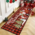 MeyJey 2'x6' Christmas Runner Rug, Non Slip Low Profile Indoor