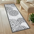thumbnail image 1 of MeyJey 2'x6' Floral Runner Rug for Hallways, Oriental Non Slip Machine Washable Area Rugs Vintage Floor Carpet for Bedroom Kitchen Dinning/Living/Laundry Room, Gray/White, 1 of 16