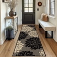 thumbnail image 1 of MeyJey Kitchen Rug 24"x71", Non Slip Washable Absorbent Runner Rug Floor Mat for Kitchen Front of Sink Laundry Hallway, Black/Beige, 1 of 9