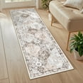 thumbnail image 1 of MeyJey 2'x6' Oriental Vintage Runner Rug for Hallways, Non-Slip Machine Washable Area Rug for Bedroom/Living/Dining/Laundry Room Carpet, Beige/Brown/Gray, 1 of 15