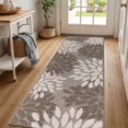 thumbnail image 1 of MeyJey 2'x6' Runner Rug for Hallway, Floral Non Slip Washable Rug for Entryway, Kitchen, Laundry Room, Brown Beige, 1 of 7