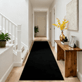 thumbnail image 1 of MeyJey 2'x8' Runner Rug Non Slip Washable Hallway Rug for Kitchen/Laundry Room, Black, 1 of 5