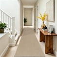 thumbnail image 1 of MeyJey 2'x8' Runner Rug, Non Slip Washable Rug, Farmhouse Runner Rug for Hallway, Kitchen, Laundry Room, Beige, 1 of 7