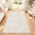 thumbnail image 1 of MeyJey 3’x5’ Area Rugs for Living Room, Machine Washable Jacquard Textured Modern Non Slip Rugs, Soft Geometric Rug for Bedroom Dining Room Office, Beige, 1 of 9