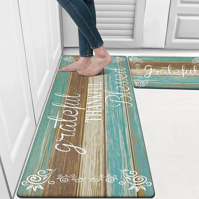 Kitchen Mat [2 PCS] Cushioned Anti-Fatigue Floor Mat, Waterproof