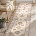 thumbnail image 1 of MeyJey 2'x8' Oriental Vintage Runner Rug for Hallways, Non-Slip Machine Washable Area Rug for Bedroom/Living/Dining/Laundry Room Carpet, Beige/Brown, 1 of 16