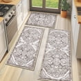 thumbnail image 1 of MeyJey Boho Kitchen Rug and Mat Set 3 Piece, Non-Slip Machine Washable Rugs for Kitchen Floor Dining/Laundry/Living Room, Brown, 1 of 14