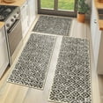 thumbnail image 1 of MeyJey Brown Kitchen Rug Set 3 Piece, Non Slip Machine Washable Mats for Home Floor and Living Room, 1 of 15