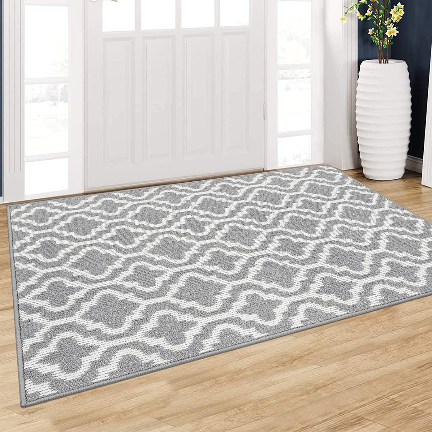  COSY HOMEER Indoor Door Mat Floor Mats Entryway Rug for Home,  Welcome Doormat for Front Door Inside Outside Entry Outdoor Entrance Shoes  Mat, Anti Slip Machine Washable,32x48,Beige : Patio, Lawn 