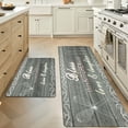 thumbnail image 1 of MeyJey Farmhouse Kitchen Rug Set of 2, Non-Slip Anti-Fatigue Waterproof Cushioned Mat for Kitchen, Dining & Laundry Room, 20"x31.5"+20"x59" Gray, 1 of 13