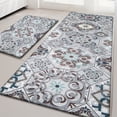 thumbnail image 1 of MeyJey Boho Kitchen Rug Set of 2, Non Slip Anti Fatigue Waterproof Cushioned Mat for Kitchen Dining Laundry Room, 20"x31.5"+20"x59" Brown/Gray, 1 of 12