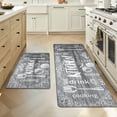 thumbnail image 1 of MeyJey Farmhouse Kitchen Rug Set of 2, Non-Slip Anti-Fatigue Waterproof Cushioned Mat for Kitchen, Dining & Laundry Room, 18"x30"+18"x48" Gray, 1 of 13