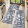 thumbnail image 1 of MeyJey Kitchen Rug Set 3 Pcs, Farmhouse Kitchen Runner Rugs and Mat, Non Slip Machine Washable Kitchen Floor Mats for Home Floor and Living Room, Gray, 1 of 13
