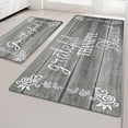 thumbnail image 1 of MeyJey Farmhouse Kitchen Rug Set of 2, Non-Slip Anti-Fatigue Waterproof Cushioned Mat for Kitchen, Dining & Laundry Room, 18"x30"+18"x48" Gray, 1 of 13