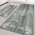 thumbnail image 1 of MeyJey Farmhouse Kitchen Rug Set of 2, Non-Slip Anti-Fatigue Waterproof Cushioned Mat for Kitchen, Dining & Laundry Room, 20"x31.5"+20"x59" Gray, 1 of 13