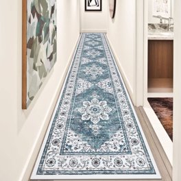 Ottomanson Machine Washable Non-Slip Rubberback Trellis 5x7 Area ...