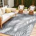thumbnail image 1 of MeyJey 5'x7' Outdoor Rug, Patio Rug Waterproof RV Outdoor Rug Camping Rugs Reversible Plastic Mat for Camping, Balcony Apartment, Patio, Porch, Picnic, Beach, Gray, 1 of 10