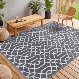 JML Outdoor Rug Waterproof Mat 4'x7' for Patios Camping - Walmart.com