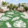 thumbnail image 1 of MeyJey Outdoor Rug, 5'x8' Reversible Waterproof Area Rug, Plastic Mat for RV Patio Camping, Green, 1 of 10