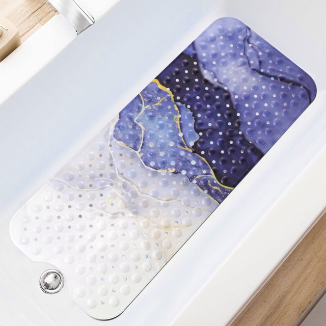 MeyJey Power Grip Bath Tub & Shower Mat, Non Slip Extra Long Bath Mat for Elderly & Kids