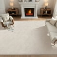 thumbnail image 1 of MeyJey 6'x9' Shag Area Rug for Living Room Modern Geometric High-Low Cut Machine Washable Rugs for Bedroom Dinning Room Office Decor Non-Slip Soft Carpet, Beige, 1 of 14