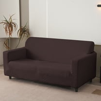 MeyJey Waterproof Sofa Cover Slipcover Couch Cover Set for 3 Seat Sofa Stretch Couch Protector for Kids Dogs Cats Pets, Brown