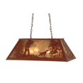 thumbnail image 1 of Meyda 115919 33 in. Quail Hunter with Dog Oblong Pendant, Rust & Silver Mica, 1 of 5