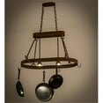 thumbnail image 1 of Meyda 120183 32 in. Harmony 2 Light Pot Rack, Red Rust, 1 of 5