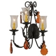 thumbnail image 1 of Meyda 137195 18 in. French Elegance 3 Light with Crystals Wall Sconce, Amber Crystal, 1 of 2
