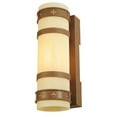 thumbnail image 1 of Meyda 137534 7 in. Byzantine Wall Sconce, Carmel Onyx Antique Rust - Acrylic, 1 of 2