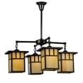 thumbnail image 1 of Meyda 137579 31 in. Hyde Park Double Bar Mission 4 Light Chandelier, Craftsman, 1 of 5