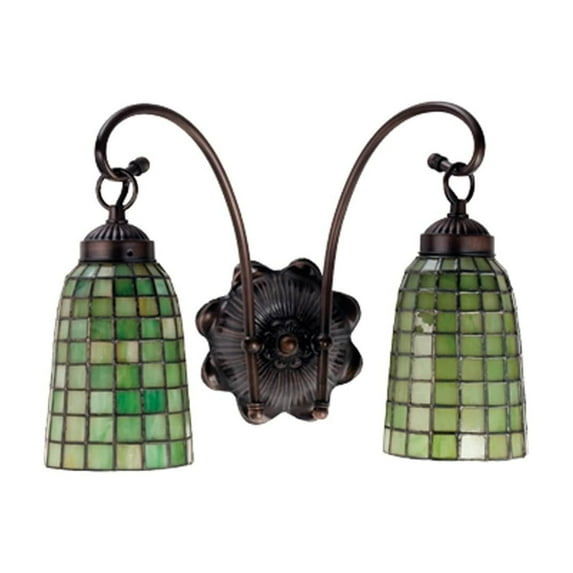 Meyda 14.5"W Terra Verde 2 LT Wall Sconce