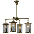 thumbnail image 1 of Meyda 140492 30 in. Craftsman Signature Fulton Prime Chandelier, Natural, 1 of 7