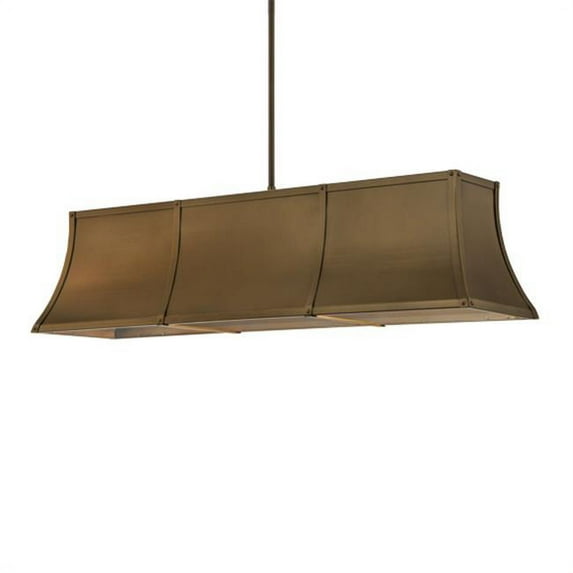 Meyda 143902 64 in. Nadine Oblong Pendant, Brown Metallic