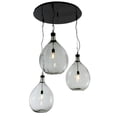 thumbnail image 1 of Meyda 147909 41 in. Euri Tanta 3 Light Cascading Pendant, Mirror Black, 1 of 7