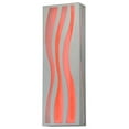 thumbnail image 1 of Meyda 148112 10 in. Tortuga Luna LED Wall Sconce, Stainless Steel Mist Frosted, 1 of 3
