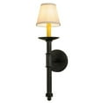 thumbnail image 1 of Meyda 148828 5 in. Amada with Fabric Shade Wall Sconce, Smoke, 1 of 5