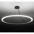 thumbnail image 1 of Meyda 148857 60 in. Anillo Dimmable LED Pendant, Solar Black & White Acrylic, 1 of 7