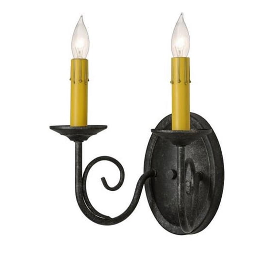Meyda 149029 12 in. Jenna 2 Light Wall Sconce