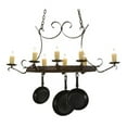 thumbnail image 1 of Meyda 151157 51 in. Handforged Oval 8 Light Pot Rack, 1 of 4