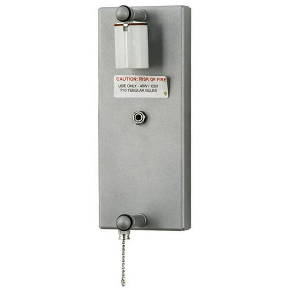 Meyda 152534 4 in. Nickel 1 Light with Pull Chain Wall Sconce Hardware, Nickel Powdercoat