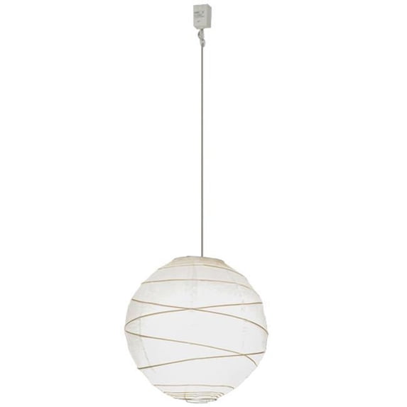 Meyda 153155 14 in. Papier Lantern Pendant, White