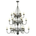 thumbnail image 1 of Meyda 155776 48 in. Polonella 18 Light Three Tier Chandelier, Antique Iron Gate, 1 of 5