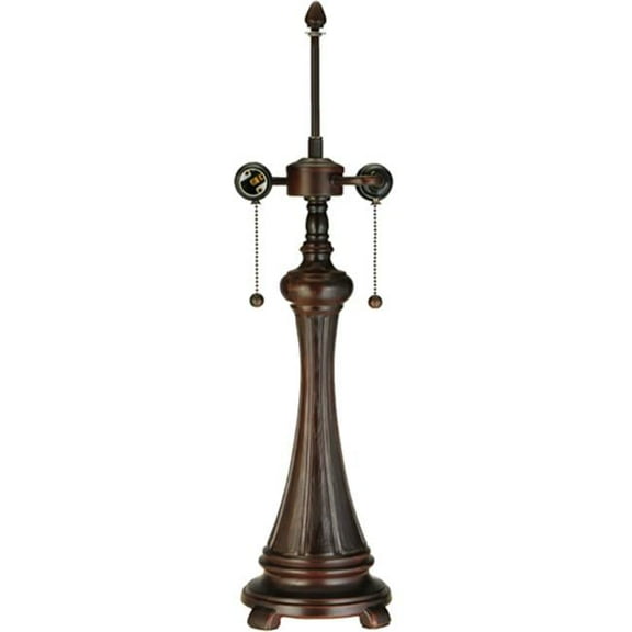 Meyda 157766 24 in. High Fluted Base Table Lamp