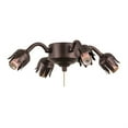 thumbnail image 1 of 11.5"W Mahogany Bronze 4 LT Fan Light Fixture, 1 of 1