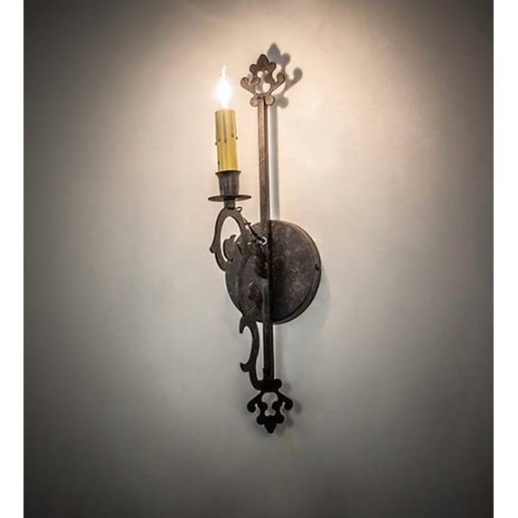 Meyda 162456 5 in. Aneila Wall Sconce, Coffee Bean